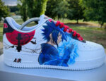 [Custom Naruto Vs Sasuke] Air Force 1 Skateboarding Shoes Unisex - Image 2