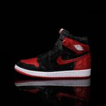 [Custom Red and Black - Full Diamond] Air Jordan High - Top Skateboarding Shoes Unisex - Image 6