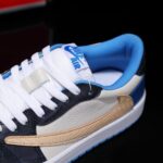 [Custom Lightning Blue - Crocodile Pattern + Python Pattern] Air Jordan Low - Top Skateboarding Shoes Unisex - Image 5