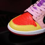 [Custom Ten-Color Patchwork - Python Skin] Air Jordan High - Top Skateboarding Shoes Unisex - Image 5