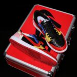 [Custom Rainbow Patchwork - Python Pattern] Air Jordan Low - Top Skateboarding Shoes Unisex - Image 7