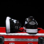 [Custom Black and White - Full Diamond] Air Jordan Low - Top Skateboarding Shoes Unisex - Image 7