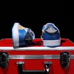 [Custom Lightning Blue - Crocodile Pattern + Python Pattern] Air Jordan Low - Top Skateboarding Shoes Unisex - Image 9
