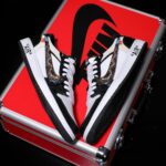 [Custom Black and White - Python Pattern] Air Jordan Low - Top Skateboarding Shoes Unisex - Image 6