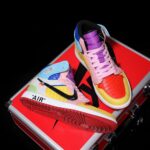 [Custom Ten-Color Patchwork - Python Skin] Air Jordan High - Top Skateboarding Shoes Unisex - Image 10