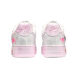 [Custom Fluorescent Graffiti] Air Force 1 Skateboarding Shoes Unisex Pink/Gray - Image 4