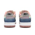 [Custom Auspicious Dragon Cloud Pattern] Dunk Skateboarding Shoes Unisex Low-top Blue/Pink - Image 3