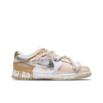 [Custom Yellow & Silver Fluid] Dunk Skateboarding Shoes Unisex Low-Top - Image 4
