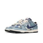 [Custom Denim stitching] Dunk Low Skateboard Shoes Unisex Denim Style - Image 2