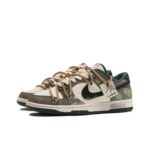 [Custom Floating Abyss] Dunk Skateboarding Shoes Unisex Green/Brown - Image 2