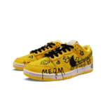 [Custom Monopoly] Dunk Skateboarding Shoes Unisex Graffiti Yellow - Image 2