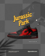 Jurassic Park - Unisex  Air Force Custom - Image 2