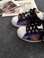 [Custom Midnight Potion] originals SUPERSTAR Low Top Halloween Series Purple/Orange - Image 10