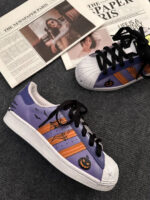 [Custom Midnight Potion] originals SUPERSTAR Low Top Halloween Series Purple/Orange - Image 11