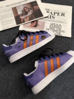 [Custom Midnight Potion] originals SUPERSTAR Low Top Halloween Series Purple/Orange - Image 12