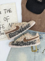 [Custom The End World] Court Vision Low Skateboard Shoes Unisex Graffiti - Image 6