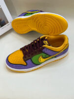 [Custom Radioactive Shark] Dunk Skateboarding Shoes Unisex Yellow/Purple/Green - Image 15