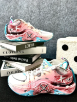 [Pink Graffiti] Custom Street LiNing Basketball Shoes Unisex - Image 8