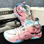 [Pink Graffiti] Custom Street LiNing Basketball Shoes Unisex - Image 2