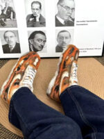 [Customized Damaged Space] Air Force 1 Low-top Shoes Unisex Black/Orange - Image 8