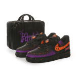 [Custom Ghost Party] Air Force 1 Low Skateboarding Shoes Unisex Black/Purple - Image 6