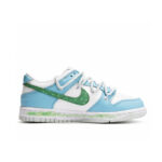 [Custom Plush Monster] Dunk Skateboarding Shoes Unisex Low-top Blue/Green - Image 4
