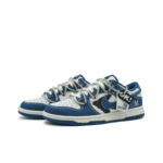 [Custom Blue Jean Rider] Dunk Low Skateboard Shoes Unisex Denim Style - Image 3