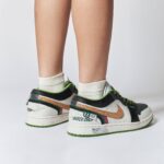 Twilight Green Mountain - Men's Jordan 1 Low Custom - Image 6