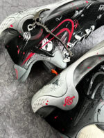 [Customized Old Retro Sickle Shadow] KD Trey 5 X Basketball Shoes Men's High-top Black/Red - Image 8