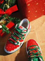 [Custom Christmas Reindeer] Dunk Women's Skateboarding Shoes Low-top - Image 11