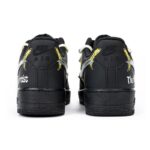 [Custom Women's banana deconstructed wind shoelaces]  Air Force 1 Skateboarding Shoes Women's Low-top Black - Image 5