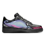 [Custom Female movie-themed Venom spray painting]  Air Force 1 Skateboarding Shoes Women's Low-top Black - Image 2