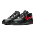 [Custom Men's Bloodstained Teeth 2.0]  Air Force 1 Skateboarding Shoes Men Low-top Black - Image 3