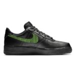 [Custom The male movie theme is The Matrix Black and Green]  Air Force 1 Skateboarding Shoes Men Low-top Black/Green - Image 2