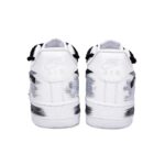 [Custom Broken blade crack]  Air Force 1 Skateboard Shoes Men Low-Top White/Black - Image 4