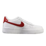 [Custom Valentine's Day spray painting roses in red and white]  Air Force 1 Skateboarding Shoes Men Low-top White/Red - Image 2
