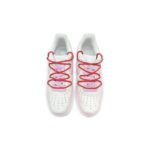 [Custom Strawberry hand-painted pink and white]  Air Force 1 Skateboarding Shoes Men Low-top Pink/white - Image 4