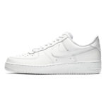 [Custom Strawberry hand-painted pink and white]  Air Force 1 Skateboarding Shoes Men Low-top Pink/white - Image 6