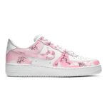[Custom Men's and women's Jeremy pink and white]  Air Force 1 Skateboarding Shoes Unisex - Image 2