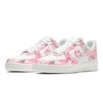 [Custom Men's and women's Jeremy pink and white]  Air Force 1 Skateboarding Shoes Unisex - Image 3