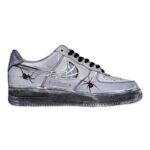 [Custom The animal series is hand-painted in spider grey]  Air Force 1 Skateboarding Shoes Men Low-top Gray - Image 2