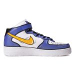 [Custom The male version of the Lakers in the 2D style, purple and gold]  Air Force 1 Skateboarding Shoes Men - Image 2