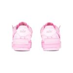 [Custom Women's pixel heart pink color]  Air Force 1 Skateboarding Shoes Women's Low-top Pink/silver - Image 4