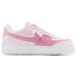 [Custom Rose GirL]  Air Force 1 Skateboarding Shoes Women's Low-top Pink/white - Image 3