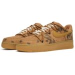 [Custom Cashew flower]  Air Force 1 Skateboarding Shoes Unisex - Image 3