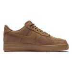 [Custom Christmas bell ringing]  Air Force 1 Skateboarding Shoes Unisex Low-top Brown/White - Image 2