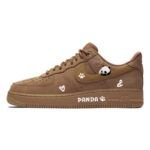 [Custom Winter plum Bear]  Air Force 1 Skateboarding Shoes Unisex