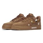 [Custom Winter plum Bear]  Air Force 1 Skateboarding Shoes Unisex - Image 3