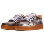 [Custom The male and female plush bears are black, brown and purple]  Air Force 1 Skateboarding Shoes Unisex Low-top Black-brown Purple - Image 3