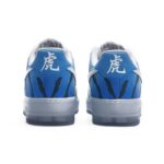 [Custom Men's style in the Year of the Tiger, white and blue]  Men’s Air Force 1 Low EMB Sneakers White/Blue - Image 6